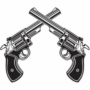 Logo double gun
